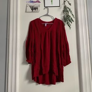 Red tunic